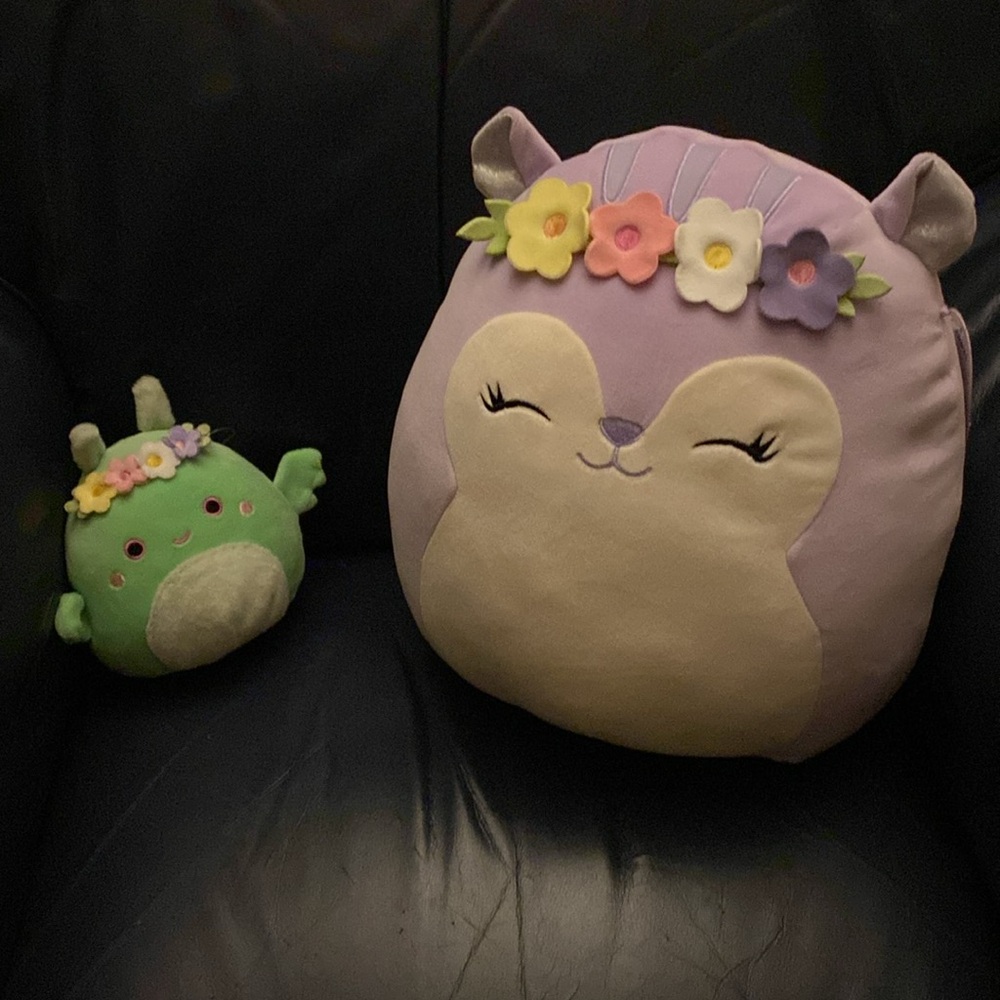 Squishmallows Plush Toy Set - Purple and Green